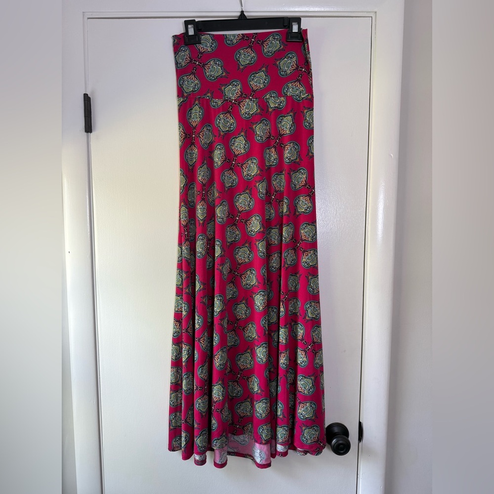 Lularoe Maxi Skirt Bell Lantern Print 2016 Boho Chic Hippie Festival Concert Fun